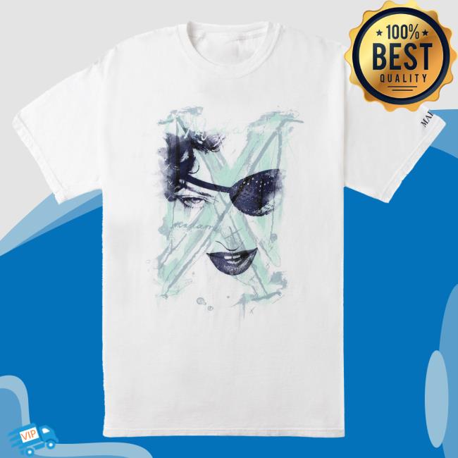 Official Madonna Merch Store Mx "Painted" Eyepatch T-Shirt Madonna Apparel Clothing Shop