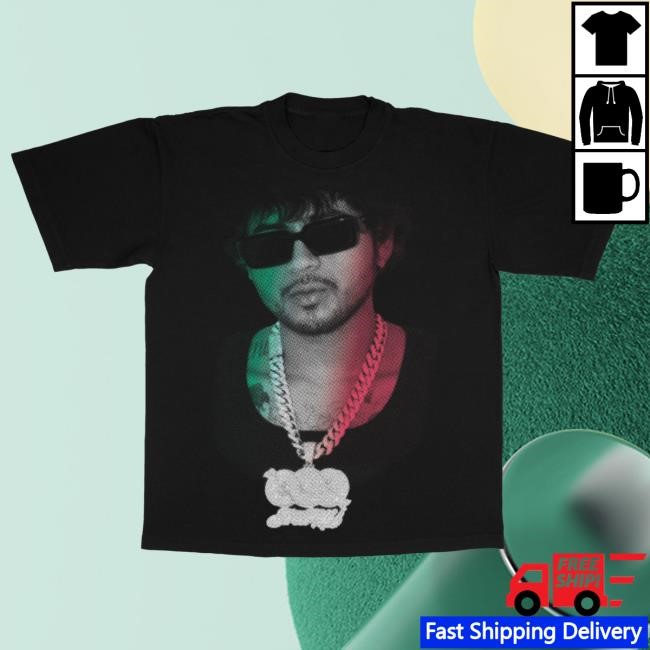 Jesus Tri-Color - Black Short Sleeve Shirt Fuerza Regida