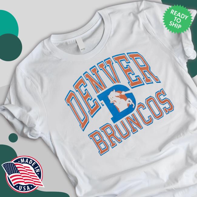 Nice Denver Broncos Arch Logo Homage Shirts