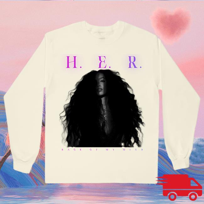 Official H.E.R Merch Shop Back Of My Mind Album Photo New Long Sleeve Tee