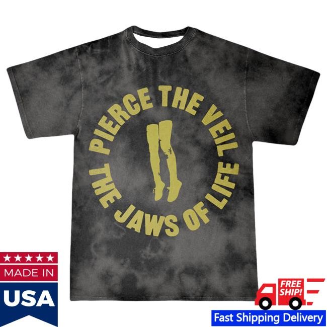 Official Pierce The Veil Merch Store Jaws Of Life Tie Dye Shirt 2024 Pierce The Veil Clothing Shop Ptv Merch