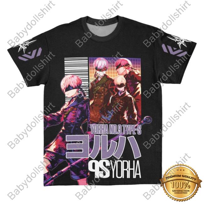 Official Anime Ape Clothing 9S Nier Automata Streetwear T Shirt Animeape