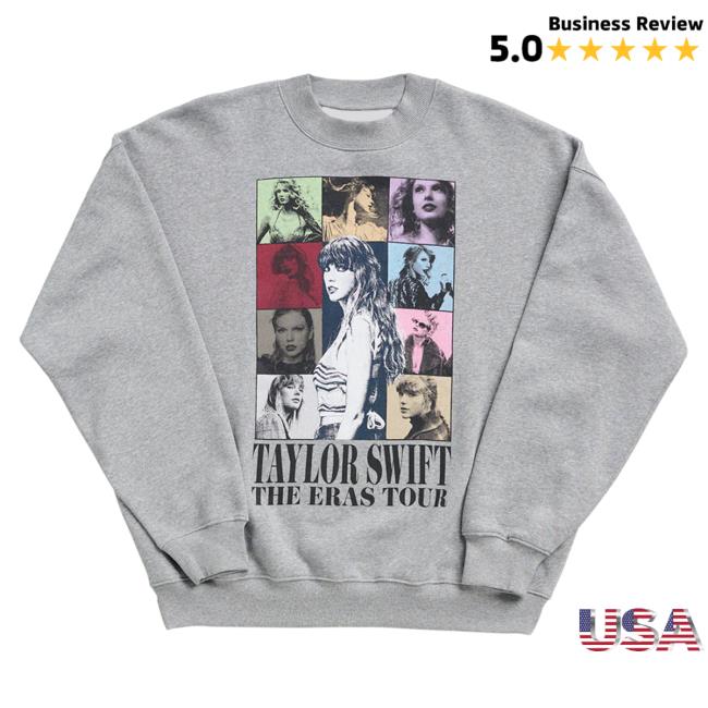 Officia Taylor Seift Swift Clothing Store Shop Taylor Swift The Eras Tour Heather Gray Pullover Sweatshirt Taylorswift