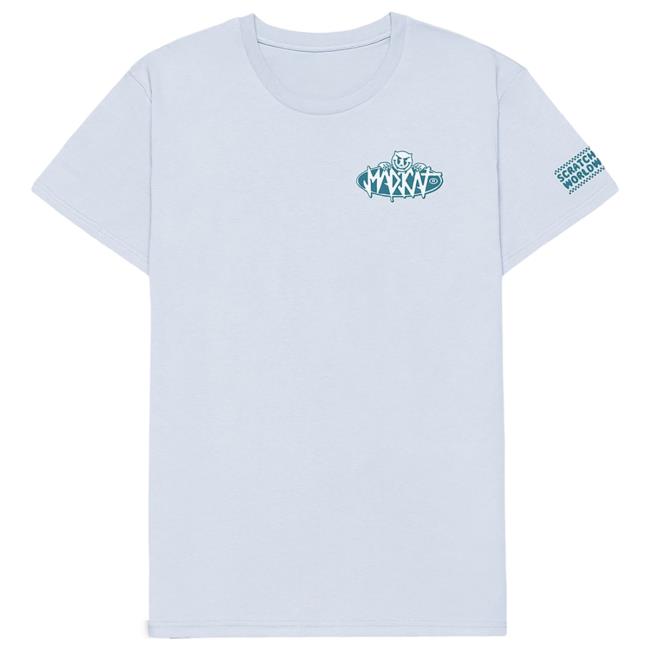 Madkat Merch Store Worldtour Tee Shirt Light Blue
