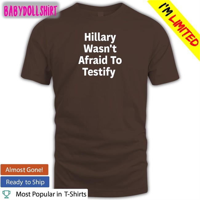 Hillary Wasn't Afraid To Testify Hoodie Hillary Clinton ͏Postcards4usa