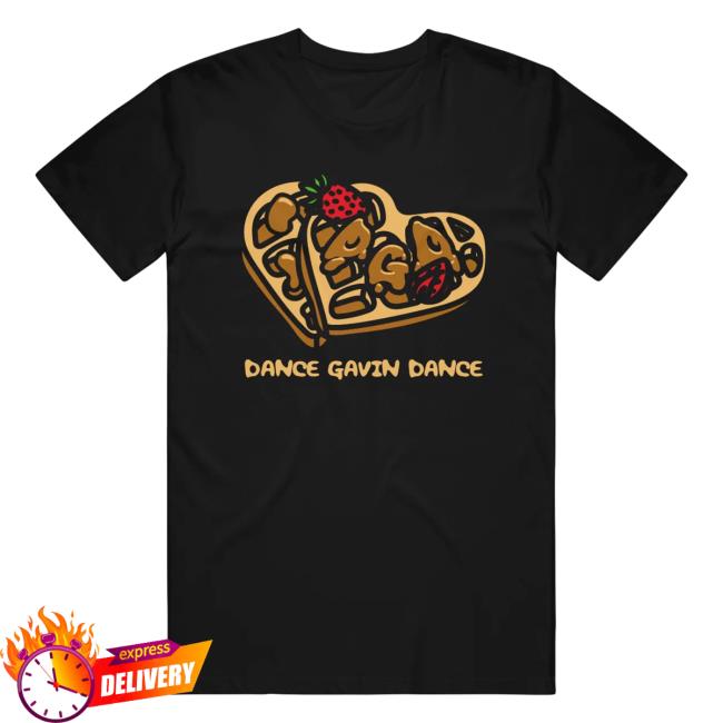 Official Dance Gavin Dance Band Merch Strawberry Text Hoodies