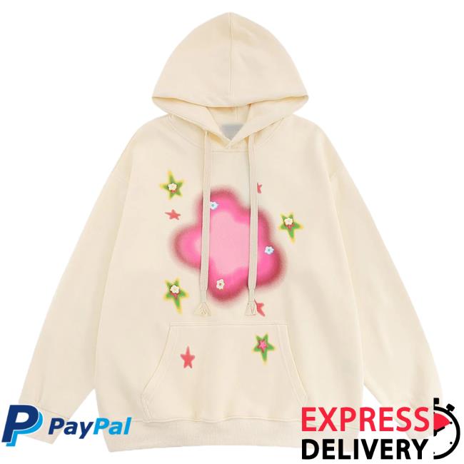 Official Aelfric Eden Clothing Merch Store Aelfric Eden Flora Creative Print Hoodie Apricot AelfricEden