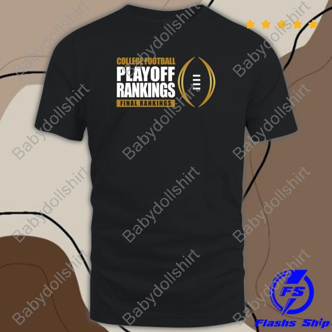 Original College Football Playoff Rankings Final Rankings Hoodie Black