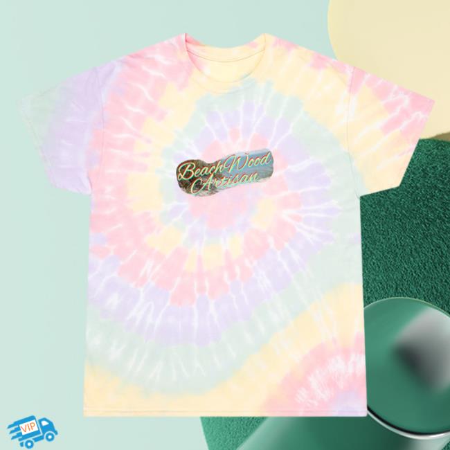 Beachwood Artisan Bwa Tie Dye Hazy Rainbow T Shirt