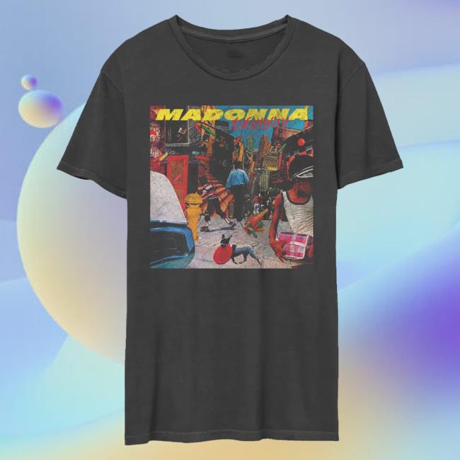 Official Madonna Merch Store 'Everybody' Distressed Tee Shirt Madonna Louise Ciccone Clothing Shop