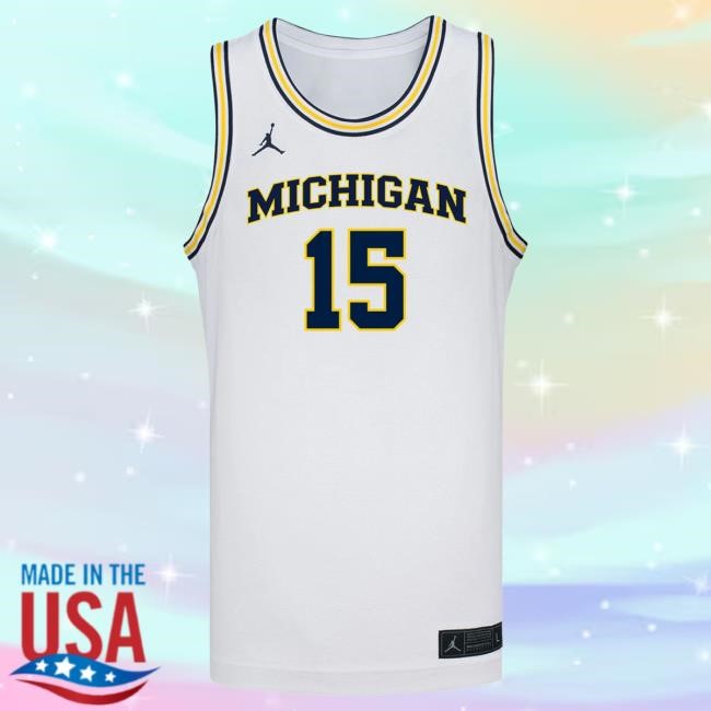 Michigan Wolverines #15 Ashley Sofilkanich Student Athlete White Women's Basketball Jersey Tshirt The M Den Shop Official