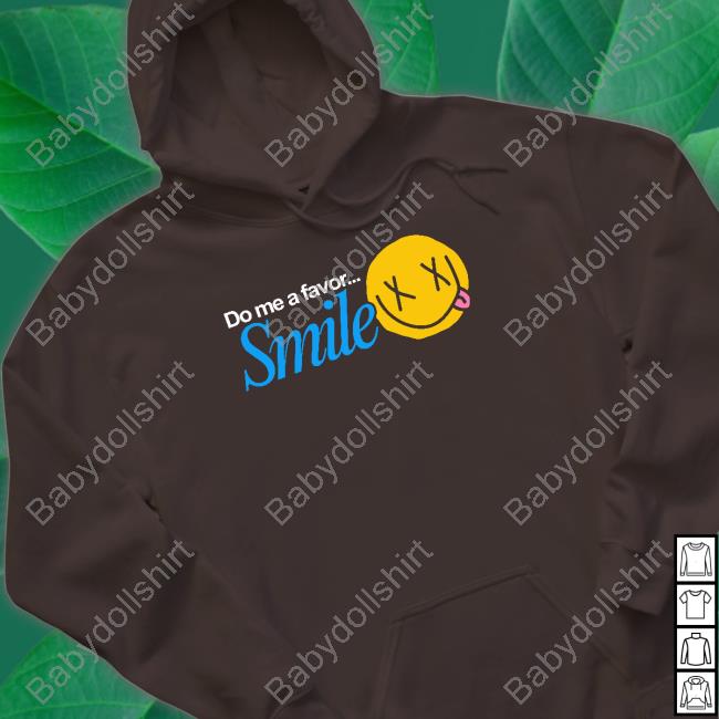 Do Me A Favor Smile Black Sweatshirt