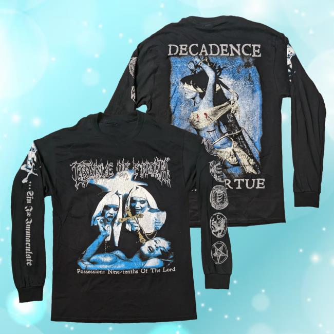 Official Night Shift Merch Indie Merch Store Cradle Of Filth - Decadence Is A Virtue Long-Sleeve NightShiftMerch IndieMerchStore
