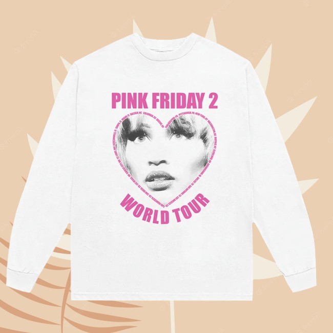 Nicki Minaj Heart LS Pink Friday 2 Tour Merch