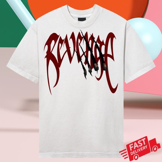 Official City Morgue Merch Revenge X City Morgue Arch Logo Claw New Shirt Cement/Red City Morgue Clothing