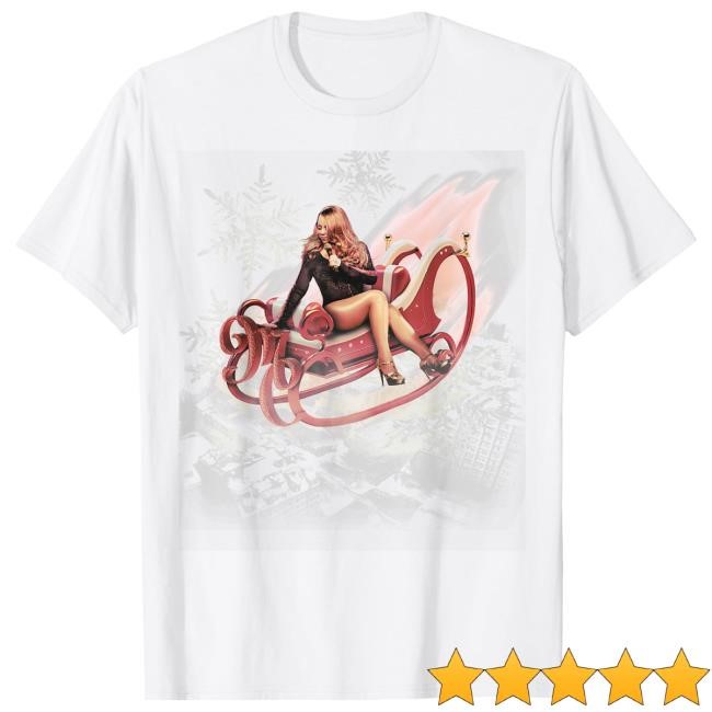 Mariah Carey Official Merry Christmas One & All Tour Sleigh Tshirt