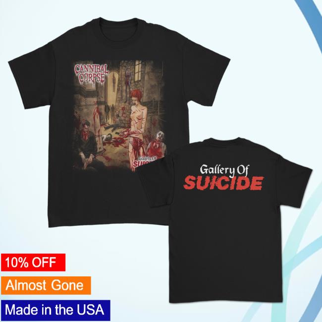 Official Kings Road Merch Store Cannibal Corpse Gallery Of Suicide Tees (Black) Kings Road Shop CannibalCorpse