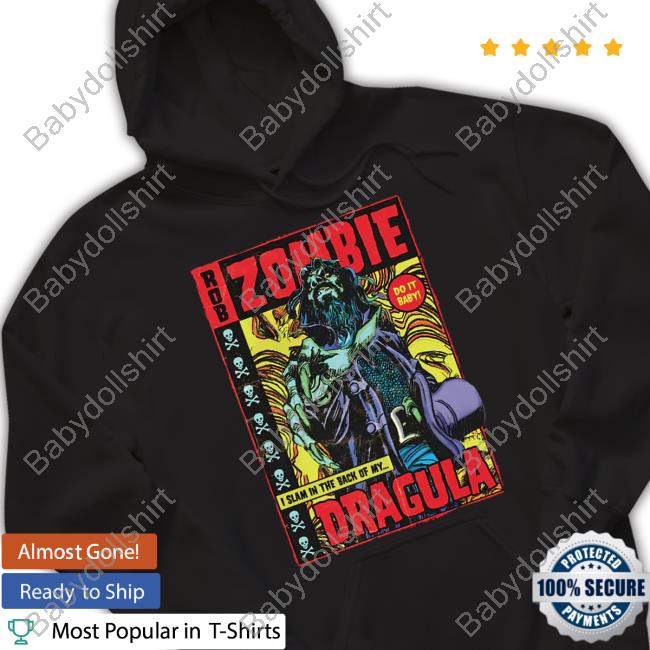 Official Rob Zombie Merch Dragula Comic Tee