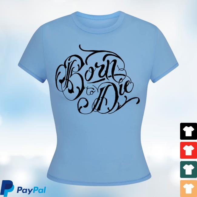 Official Lana Del Rey New Store Shop Merch Blue Cropped Shirts Born To Die