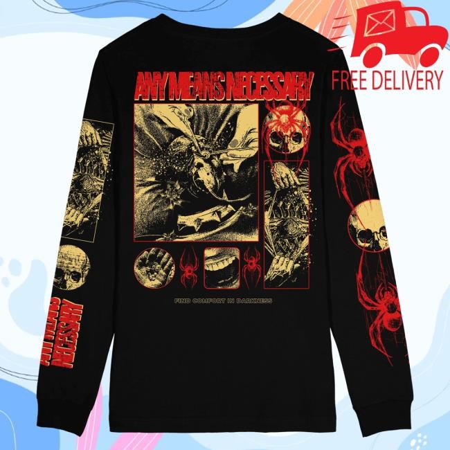 Official Any Means Necessary Death Weaver Long-Sleeve White