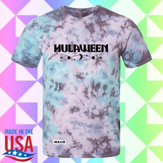 Official Press Press Merch Hulaween 26-29 2023 Moon Tie Dye Tee