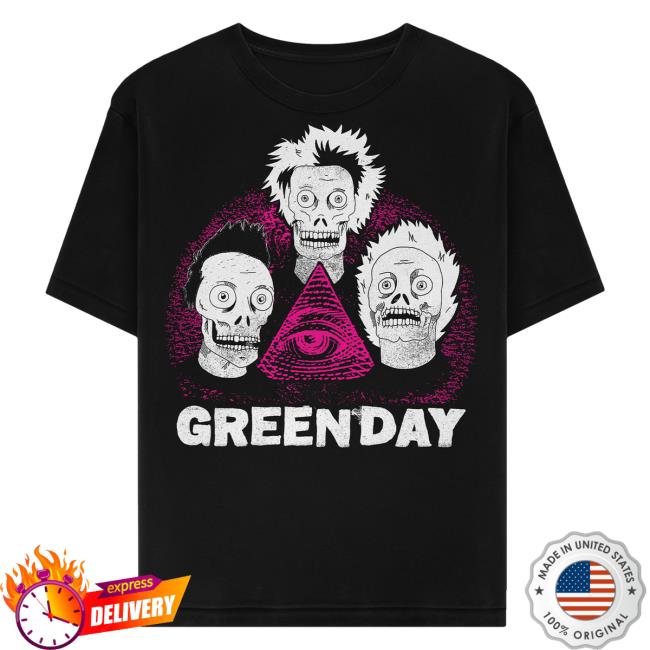 Official Green Day Merch Store Shop Green Day Zombie Pyramid New Shirt GreenDay