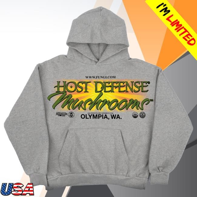 Heather Grey Nature Hoodie — Host Defense Edition