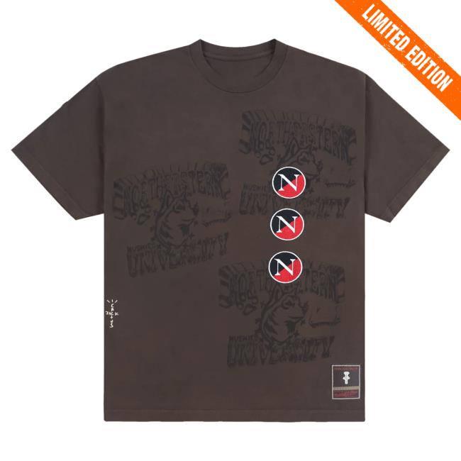 Official Travis Scott Utopia Merch Store CJ X M&N X NORTHEASTERN UNIVERSITY SEAL Tshirt Travis Scott Apparel Clothing TravisScott