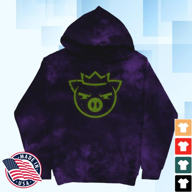 Official Technoblade Mech Store Technoblade Ghost King Glow In The Dark Hoodie (Dark Purple Cloud Wash) Shirts Technoblade Apparel Clothing Shop