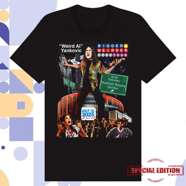 Official Weird Al Yankovic Madison Square Garden Exclusive Hot Shirt "Weird Al" Yankovic