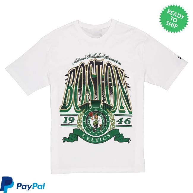 Official New Era Cap Apparel Store Shop Boston Celtics Sport Classics White T-Shirt Newera Cap Clothing Merch NeweraCap
