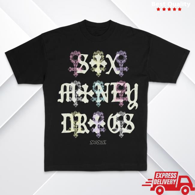 Official Lucki Merch Deadboylife Repeating Hot Shirt (Black) Deadboylife Lucki's S*X M*Ney Dr*Gs Album.