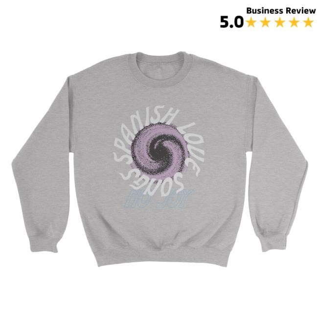 Swirl Pullover Crewneck Sweatshirt Spanish Love Songs