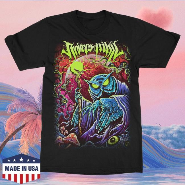 Official Indie Merch Store Shop Rivers of Nihil Blacklight Attractive Shirt IndieMerchStore
