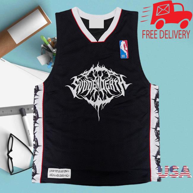 Official Svdden Death Merch Death Cvlt Vintage Basketball Jersey