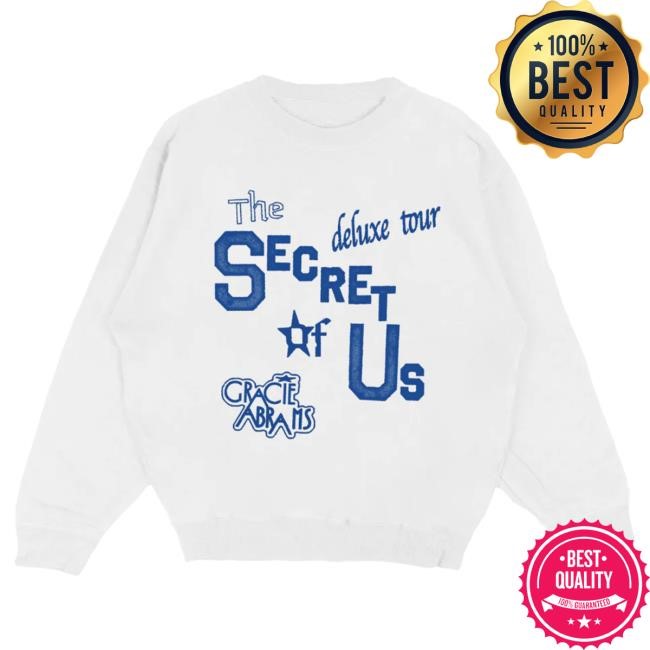 Official Gracie Abrams TSOU Deluxe White Tour Sweatshirts GracieAbrams Official Gracie Abrams Shop TSOU Deluxe White Tour Crew Neck GracieAbrams