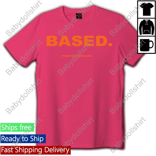 Basedworld Merch Yellow Based Thank You Based God Tee Shirt Lil B The Basedgod