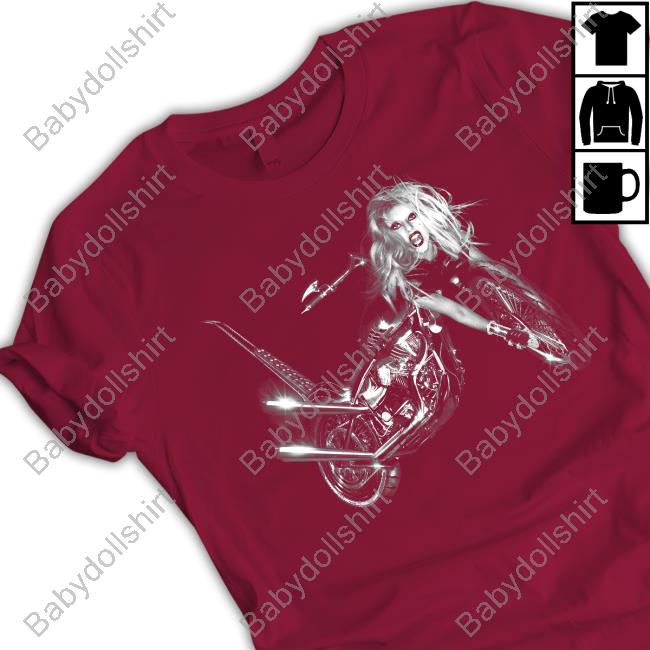 Rachel Zegler Lady Gaga Born This Way Shirt Album Motorcycle