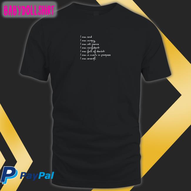 I Am Sad I Am Angry Black Long Sleeve Tee