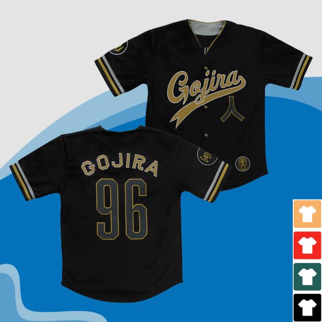 Official Roadrunner Records Gojira Merch Store Gojira Gojira 96 Baseball Jersey Shirts Black RoadrunnerRecords