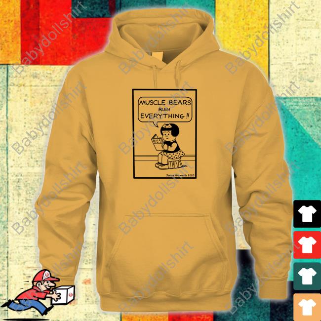 Official James Unsworth Merch Muscle Bears Ruin Everything Bulk Male Hoodie