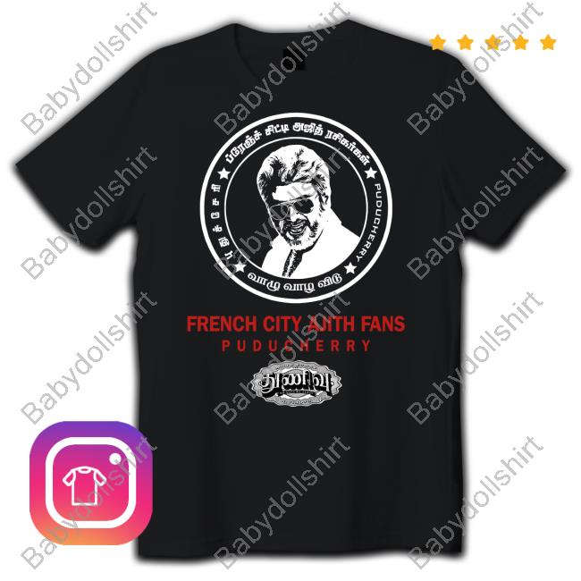 French City Ajith Fans Puducherry Tee Shirt