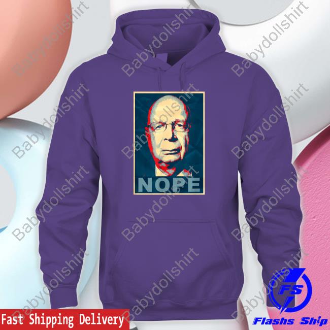 Official Klaus Schwab Nope Long Sleeve Tee