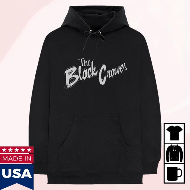Official The Black Crowes Script Logo Hoodie