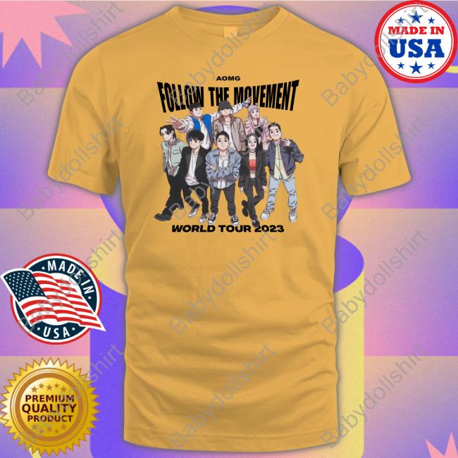 A6ove Store Aomg Follow The Movement World Tour 2023 T Shirt