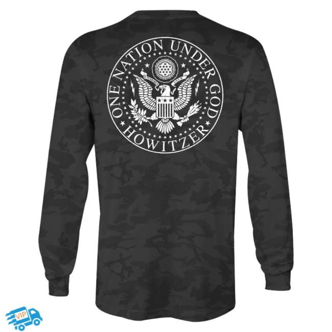 Official Howitzer Clothing Under God Long-Sleeve Black Camo