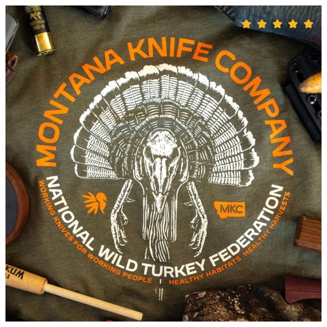 Montana Knife Company Mkc X Nwtf Collab Fundraiser T Shirt 2.0 - Military Green