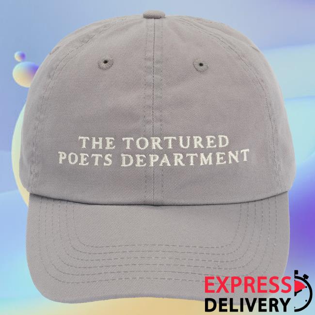 Official Taylor Swift Merch Store The Tortured Poets Department Gray Dad Cap Taylor Swift Apparel Clothing TaylorSwift