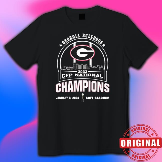 Georgia Bulldogs Skyline 2023 Cfp National Champions shirt