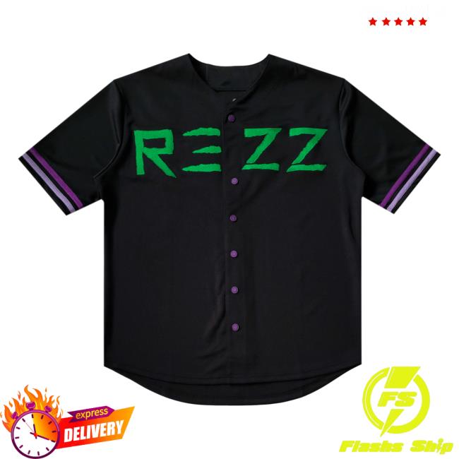 REZZ - Death Stare - Baseball Jersey - Purple / Green